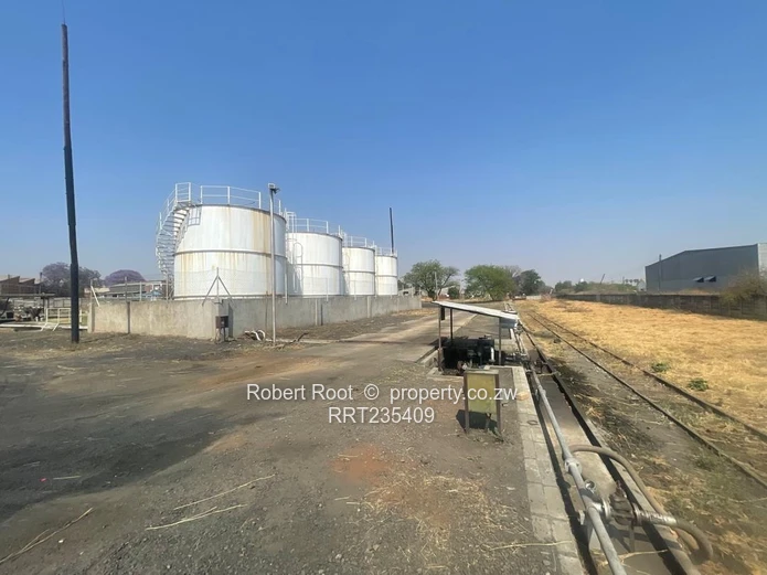 Bulk Fuel Depot With A Big RAIL SIDING
